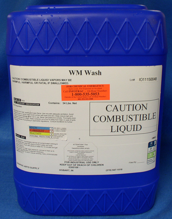 (image for) WM Water Miscible Blanket & Roller Wash 5 Gallon Pail